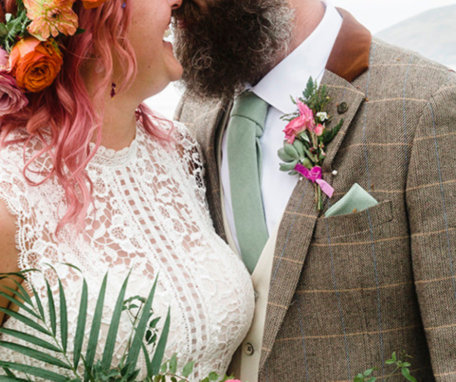 Harrison Sage Green Cotton Blend Skinny Tie and Warm Wooden Tie Clip