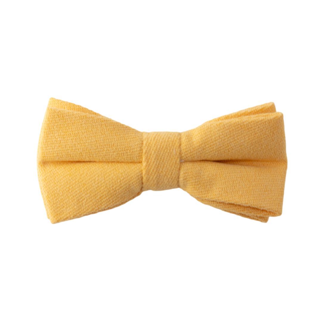 Sunny Yellow Boys Cotton Blend Bow Tie