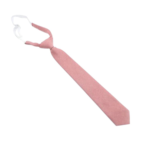 Pink tie on a white background