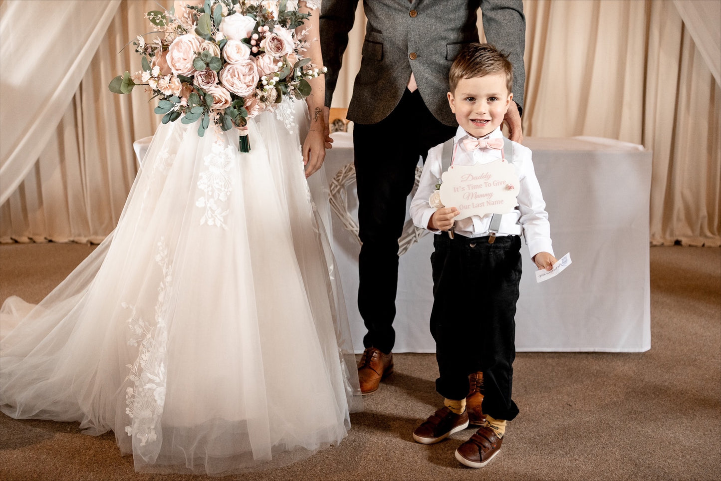 Tallulah Boys Dusty Pink Bow Tie