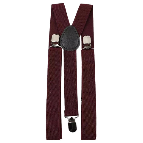 Adults Burgundy Red Adjustable Braces