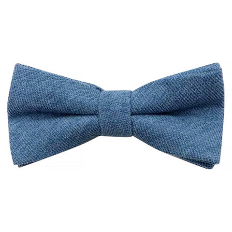 Hux Peacock Teal Blue Boys Cotton Bow Tie