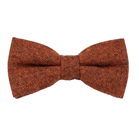 Charlie Rusty Burnt Orange Tweed Bow Tie