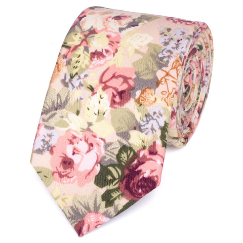 Penelope Pink Floral Tie