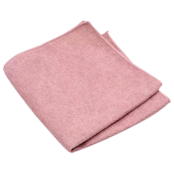 Olivia Cream Botanical Floral Cotton Tie and Dusty Rose Pink Pocket Square Set