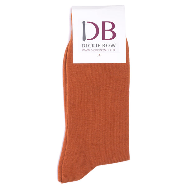 Charlie Burnt Orange Socks