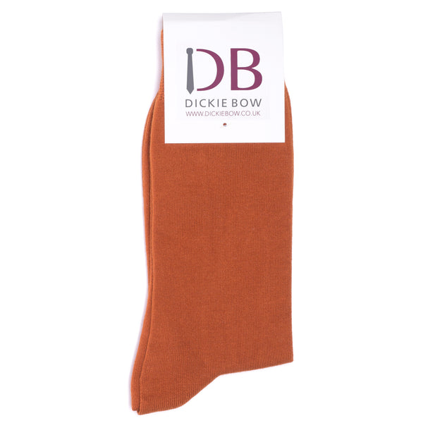 Charlie Burnt Orange Socks