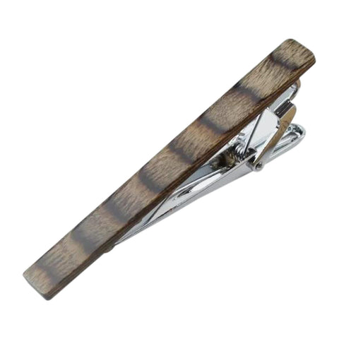 Warm Wooden Tie Clip