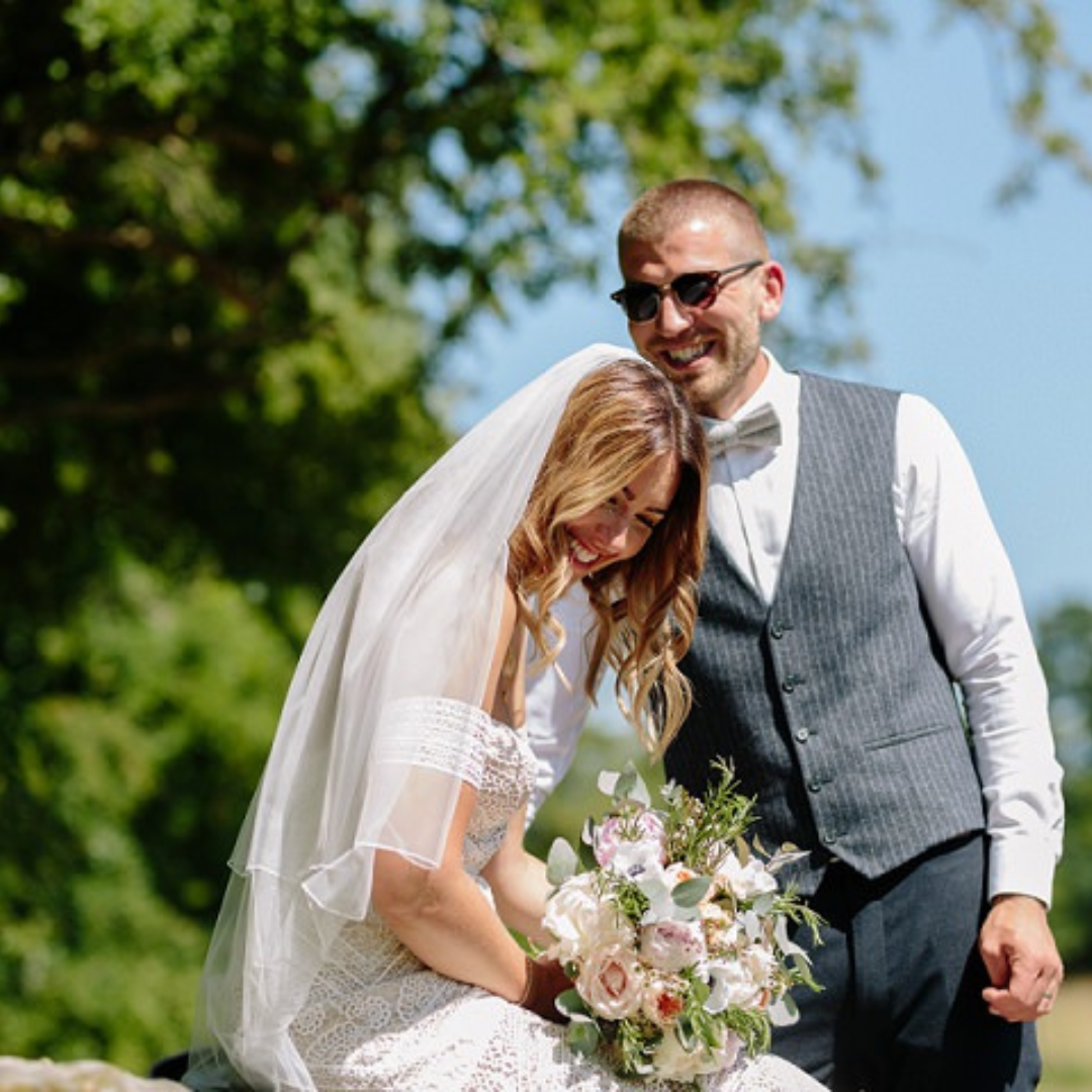 Amelia Grey Tweed Bow Tie