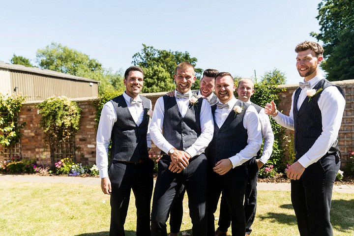 Amelia Grey Tweed Bow Tie