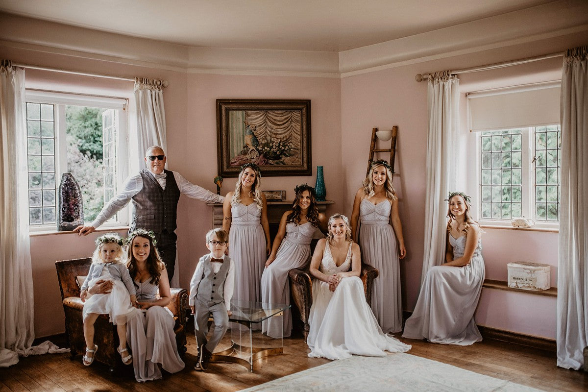 Amelia Grey Tweed Bow Tie