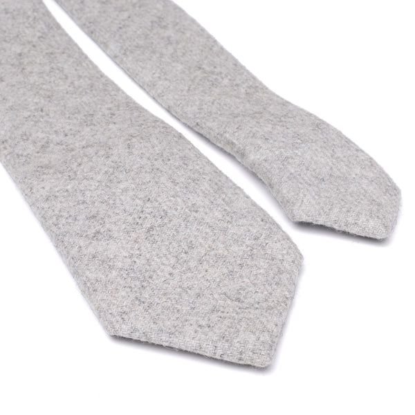 Amelia Grey Tweed Skinny Tie and Pocket Square Set