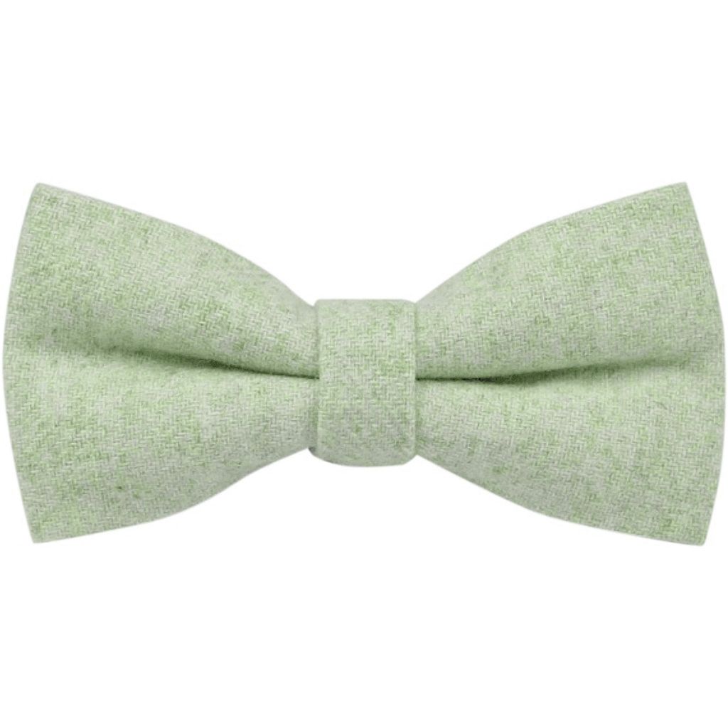 Light Green Wool Bow Tie