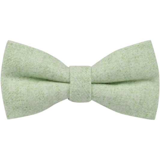 Light Green Wool Bow Tie