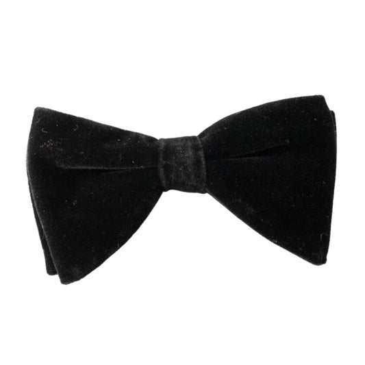 Bertie Black Velvet Boys Pre-Tied Bow Tie