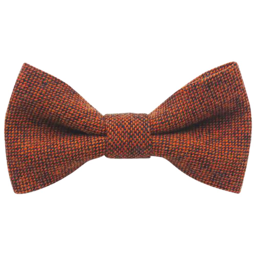 Burnt Orange Silk Knit Bow Tie Burnt Orange Silk Knit Bow Tie