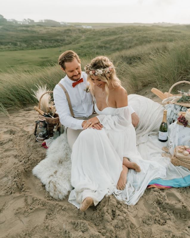 Bea Rusty Burnt Orange Cotton Blend Bow Tie