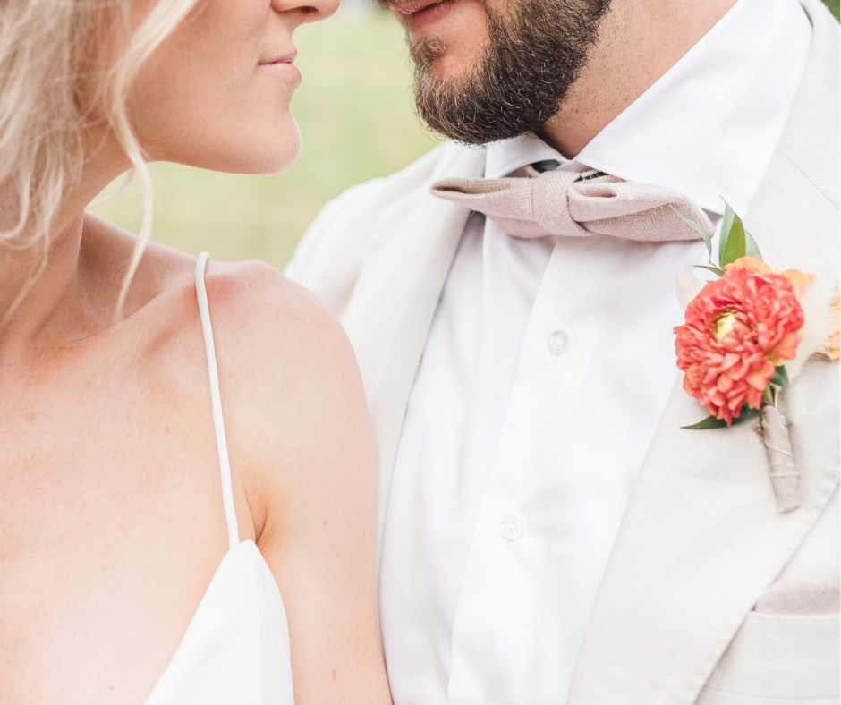 Elle Pink Herringbone Tweed Bow Tie