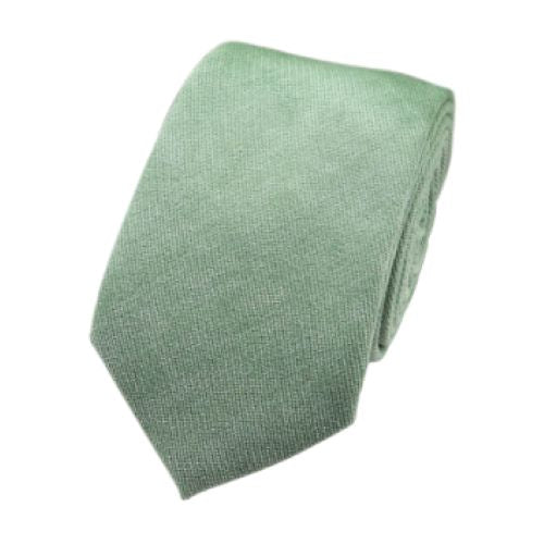 Harrison: Sage Green Cotton Blend Tie and Nora Orange Floral Pocket Square Set