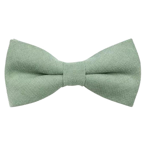 Harrison Sage Green Cotton Blend Dog Bow Tie