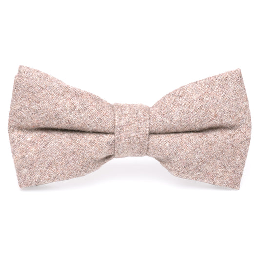 Jacob Biscuit Brown Tweed Bow Tie