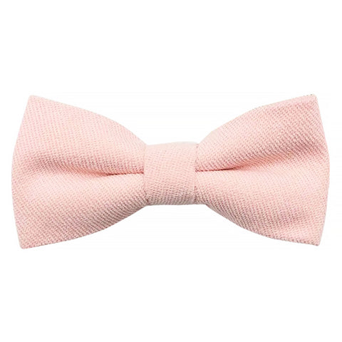 Juliet Soft Pink Boys Cotton Blend Bow Tie