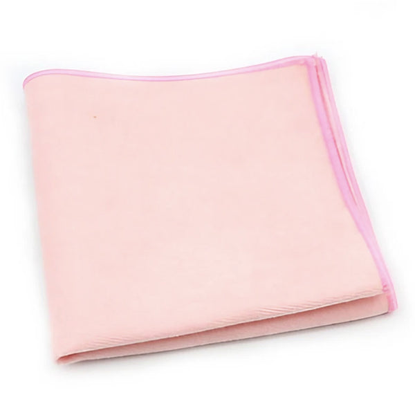 Juliet Soft Pink Cotton Blend Bow Tie and Pocket Square Set