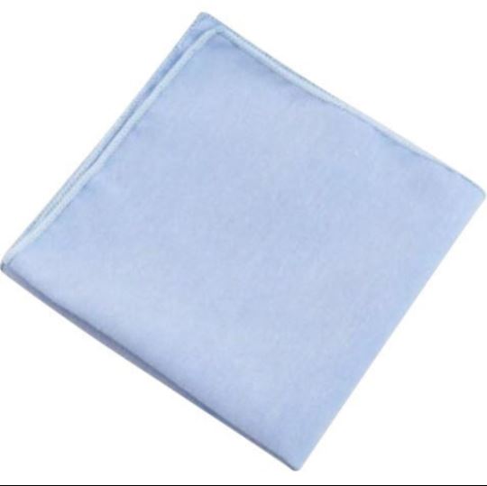 Leo Light Blue Cotton Boy’s Bow Tie and Pocket Square Set