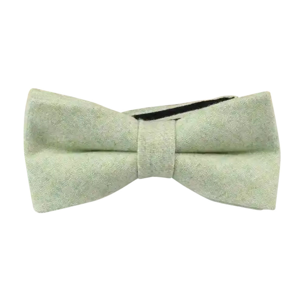 Light Green Wool Bow Tie