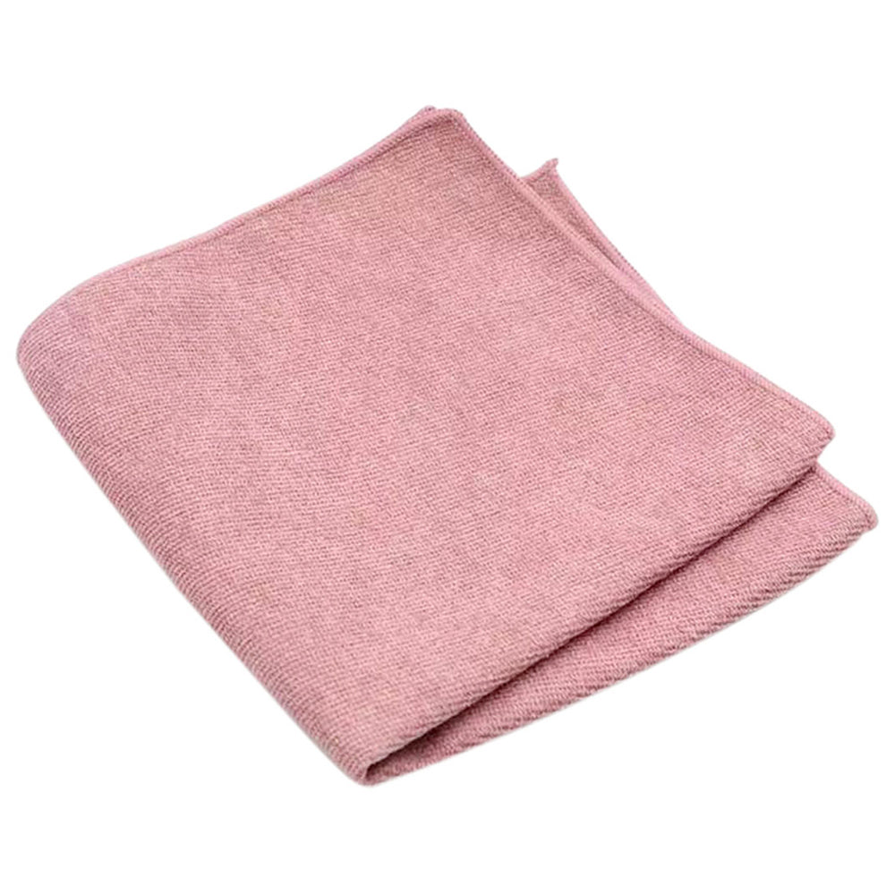 Rose Dusty Pink Luxurious Cotton Blend Boy’s Bow Tie, Pocket Square and Cream Braces Set