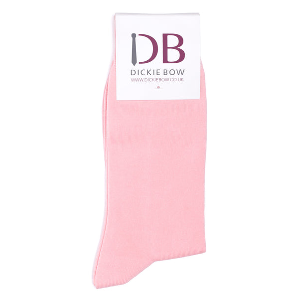 Juliet Soft Pink Cotton Blend Tie, Pocket Square and Sock set