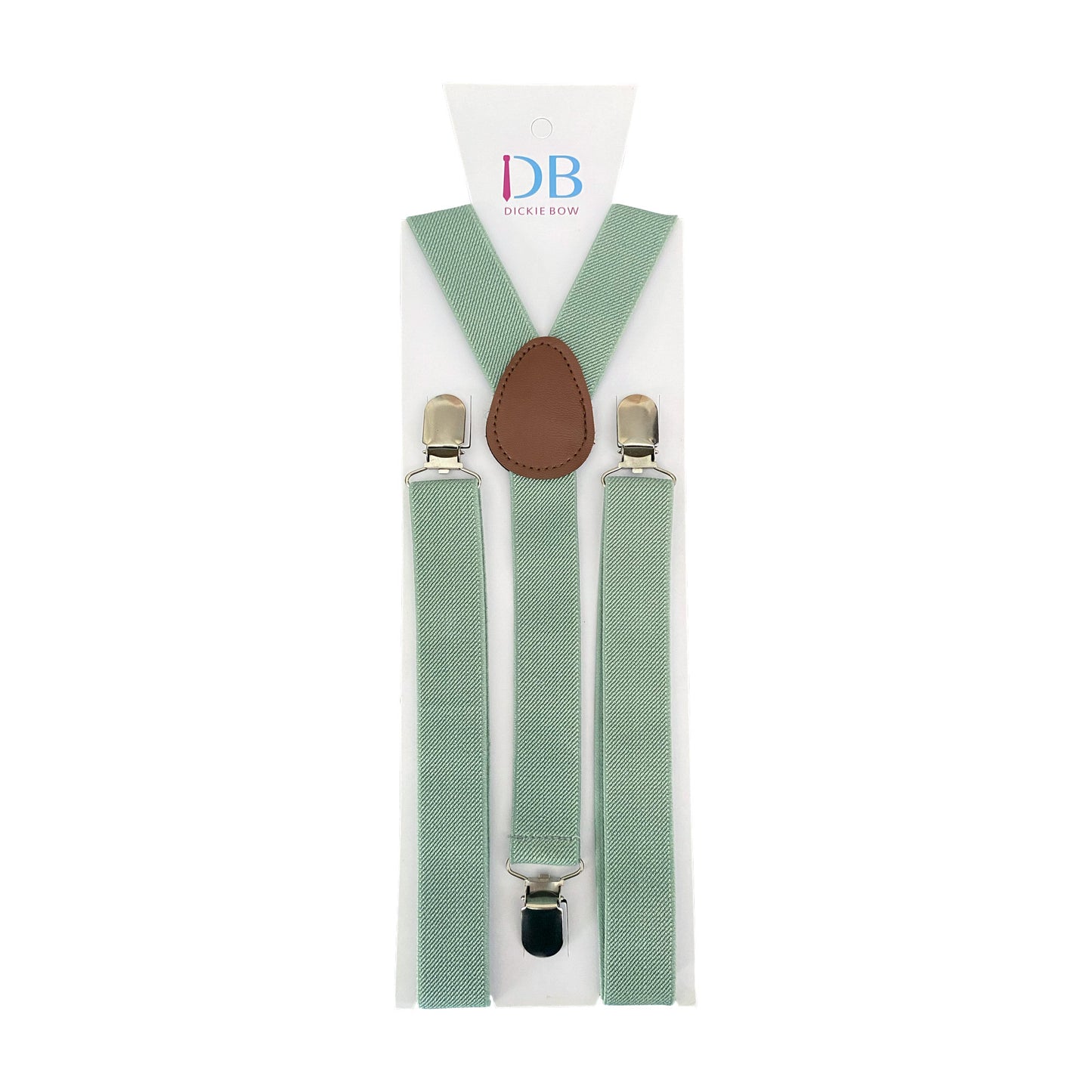 Isa Sage Green, Cream and Yellow Floral Tie and Eucalyptus Green Braces Set