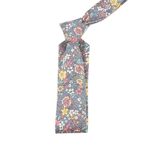 Nico Pink & Yellow Floral Cotton Tie