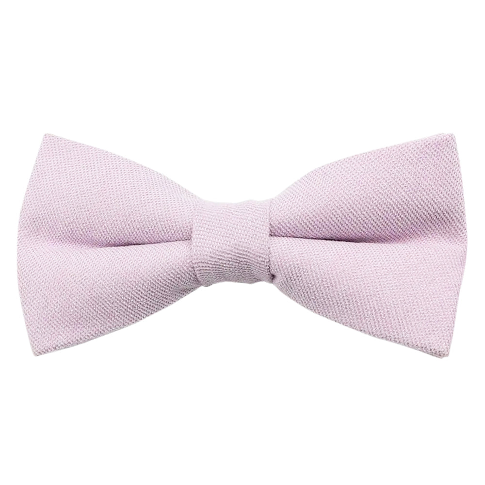 Viola Soft Purple Cotton Blend Bow Tie and Pocket Square Set