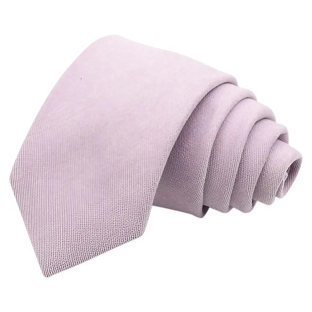 Viola lilac Purple Cotton Blend Tie and Nico Pink & Yellow Floral Pocket Square Set