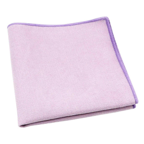 Viola Soft Purple Cotton Blend Bow Tie and Pocket Square Set