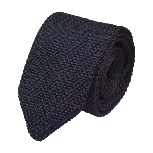 Walter Black Waffle Knit Tie