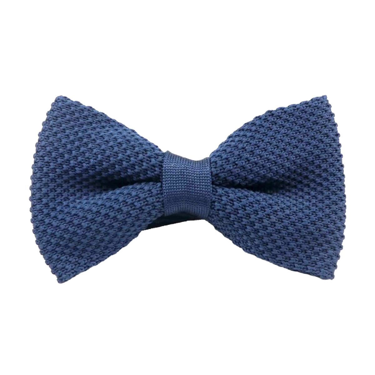 Frankie Navy Blue Waffle Knitted Pret Tied Bow Tie