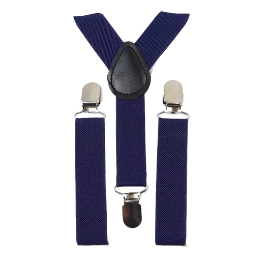 Navy Blue Boys Braces