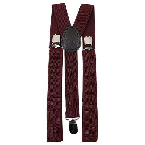 Vintage NIB Brooks Brothers Adjustable Suspenders, Red & Navy Braces