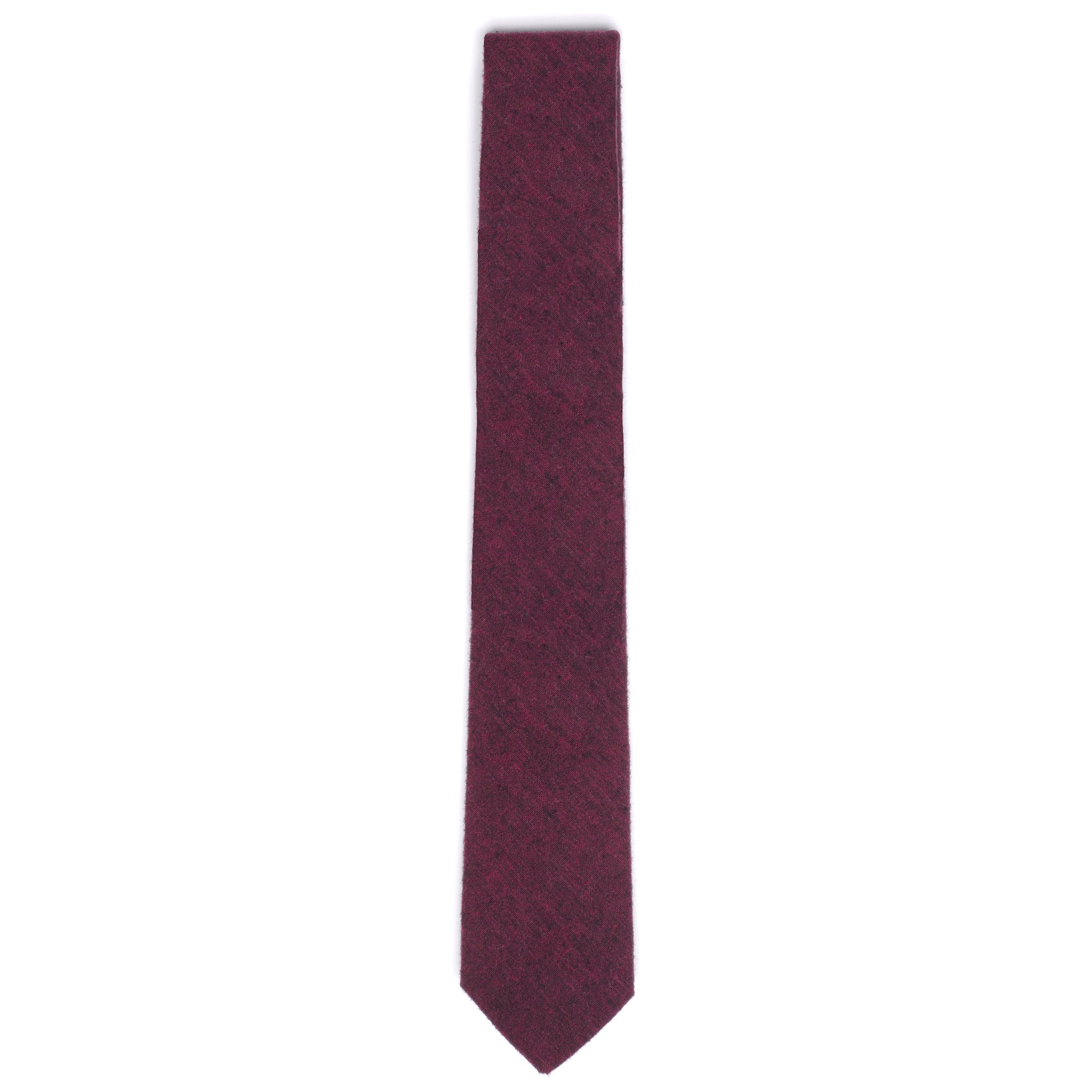 Emily Cotton Skinny Burgundy Tie