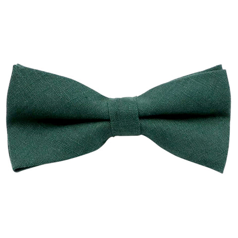 Gilbert Emerald Green Cotton Blend Bow Tie