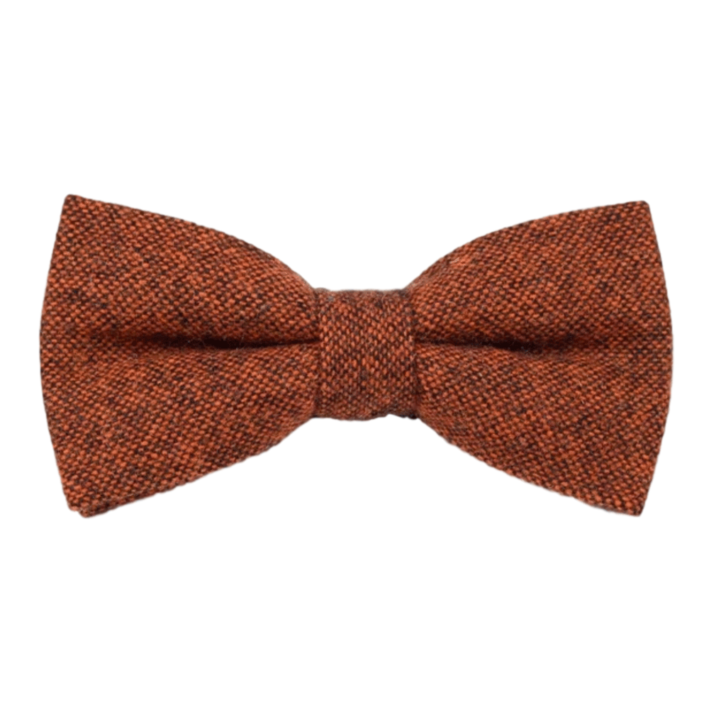 Charlie Rusty Burnt Orange Tweed Bow Tie