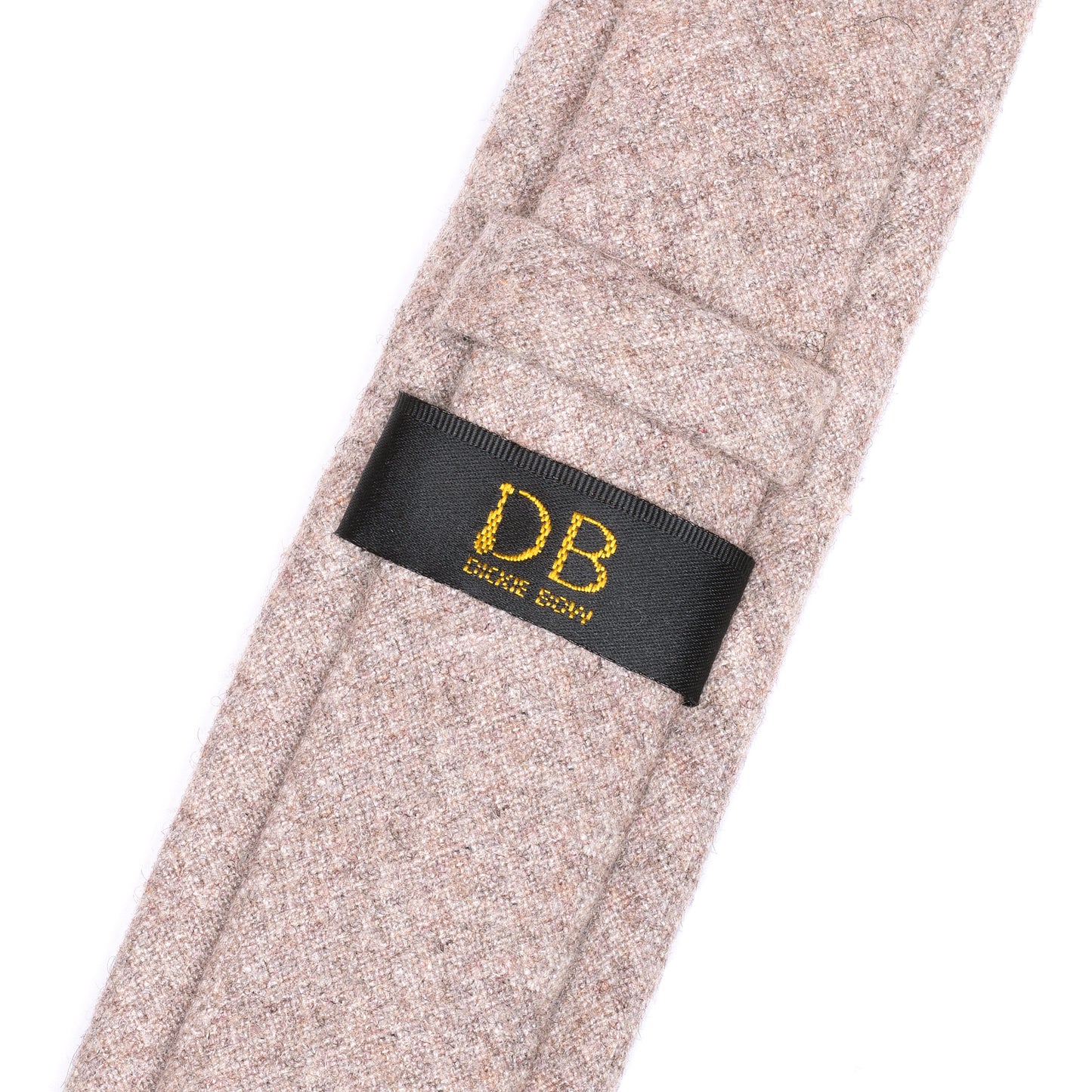 Jacob Biscuit Brown Skinny Wool Tie