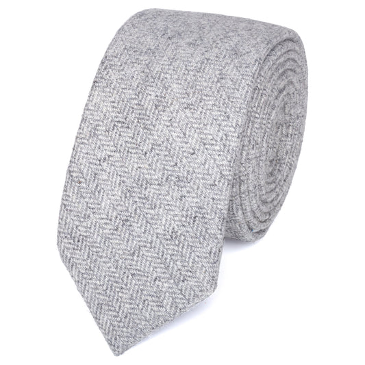 Laurie Tweed Skinny Grey Tie