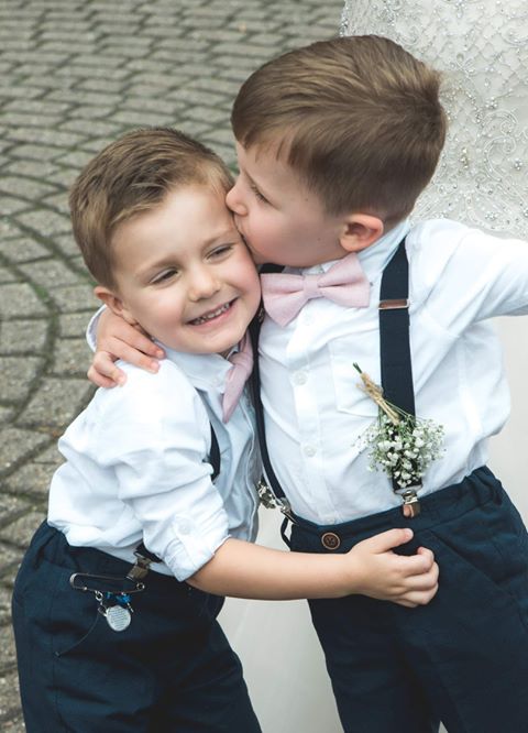 Tallulah Boys Dusty Pink Bow Tie