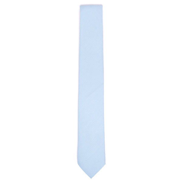 Leo Cotton Pale Blue Skinny Tie