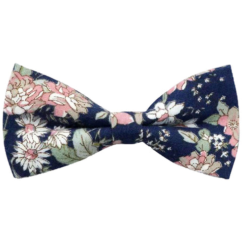 Margot Blue & Pink Floral Bow Tie