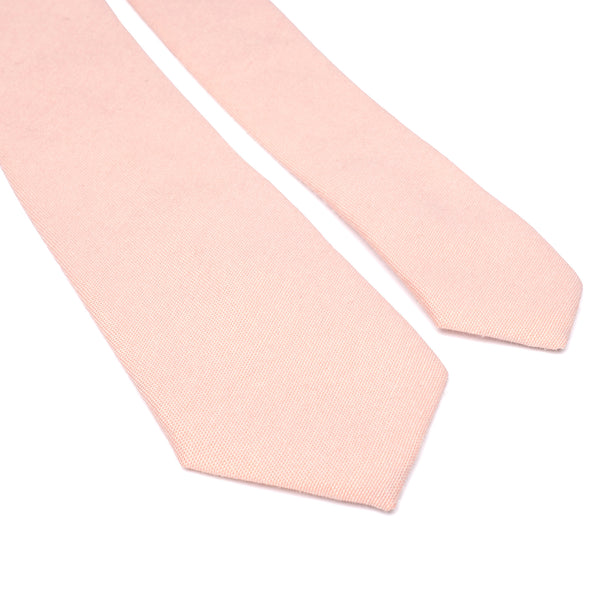 Romeo Blush Peachy Pink Skinny Tie