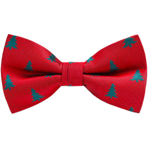 Boys Festive Christmas Red Bow Tie